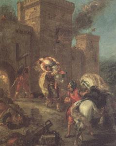 Eugene Delacroix Rebecca Abducted by the Templar (mk05) oil painting picture